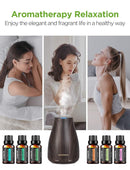 InnoGear Essential Oil Diffuser with Oils, 100ml Aromatherapy Diffuser with 6 Essential Oils Set, Aroma Cool Mist Humidifier Gift Set, Dark Wood Grain by TinyTreasures Baby Boutique