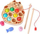Montessori Magnetic Wooden Fishing Game for Toddlers 1-3 Years Old,Fine Motor Skills Early Learning Eyes Hands Cooperation Toy for Boys & Girls Great Birthday Gift by TinyTreasures Baby Boutique