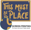 This Must Be The Place Banner, Trendy Retro Wall Hanging, Inspirational Wall Decor, Nostalgic Banner Flag, Wall Flag Living Room Bedroom Office Apartment Gallery Decor, Banner for Room by TinyTreasures Baby Boutique