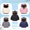 Infant Baby Winter Coat Bear Hooded Jacket Warm Fleece Snowsuit Windproof Outerwear for Toddler Boy Girl 9M-4T by TinyTreasures Baby Boutique