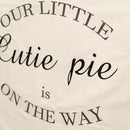 Our Little Cutie Pie is On The Way Wall Decal - Baby Shower Party Decorations Stickers, Gender Reveal Party Supplies Wall Stickers, Balloon Arch Background Wall Decoration Cutie Pie Sign Decal by TinyTreasures Baby Boutique