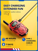 Walkie Talkies for Kids Rechargeable, Long Range 2 Way Radio, Outdoor Camping Games Toy Birthday Xmas Gift for Boys Age 7-12, 2 Pack by TinyTreasures Baby Boutique