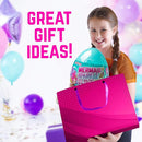 GirlZone Giant Mermaid Sparkle Egg Slime Kit - Large Multicolor Set - Glow-in-The-Dark & Glitter Add-Ins with Built-in Egg Mixing Bowl, Foam Balls & Mermaid Charms - Slime Kit for Girls Ages 8-12 by TinyTreasures Baby Boutique