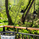 MIXXIDEA 2 Packs Heavy Duty Deck Rail Pole Deck Hook, Extensible and Adjustable Deck Hook for Hanging Bird Feeder, Plants, Suet Baskets,Wind Chimes,Lanterns by GreenHaven Gardens