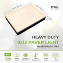 LUMENGY Paver Light 9×12 Inch (8.85 inch X 11.81 inch), Warm White Glare-Free Illumination for Driveways, Pathways, Pool Deck & Patios,12V AC/DC, Waterproof & Drive-Over Rated by CozyNest Decor