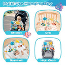 Jollybaby Musical Bassinet Stroller Crib Mobile Toy for Baby 0-6-12 Months, Infant Clip On Arch Hanging Toy with Music, Montessori Sensory Nursery Mobiles Attachment Toy for Newborn Gift - Starfish by TinyTreasures Baby Boutique