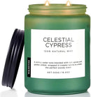 M&SENSE Celestial Cypress - Cedar & Spice Soy Jar Candles, Cedarwood Cardamom Large Winter Scented Candles 19.4oz 110 Hour Long Lasting Burn, Non Toxic Natural Warm Woody Scent Gifts for Men Women by CozyNest Decor