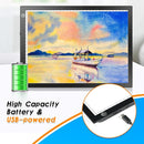 KIVOTAC A4 Rechargeable Light Pad, Portable LED Light up Box Ultra-Thin Dimmable Battery Powered Bright Copy Board for Weeding Vinyl, Sketching,Drawing,Tracing and Diamond Art by TinyTreasures Baby Boutique