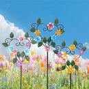 Metal Flowers Decorative Garden Stakes, 22.1 ''H Heart Shape Metal Flowers for Outside Yard Art Garden Stakes,Spring Outdoor Decor Housewarming Present for Women Mom Grandma by CozyNest Decor