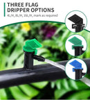 1/4 Drip Irrigation Fittings, 210 Pcs 1/4 Drip Irrigation Connectors Irrigation Fittings Kit for Flower Pot Garden Lawn (Spray,Micro Dripper,Straight Barbs,Tees,Elbows,End Plug,4-Way Coupling) by GreenHaven Gardens