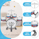 Toddler Drum Set Kids Jazz Drum Kit with Stool Musical Instruments Toys Birthday Chirstmas Easter Gifts for Boys Girls Aged 3 4 5 Year Old by TinyTreasures Baby Boutique