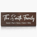 Personalized Family Name Wood Sign - Custom Last Name Plaque, New Family Established Sign, Wedding & Housewarming Gift, Rustic Home Wall Decor Plaque 16"x6" by CozyNest Decor