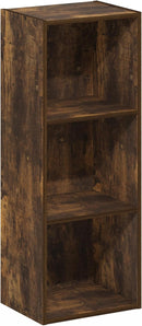 Furinno Luder 3-Tier Open Shelf Bookcase, Bookshelf, Amber Pine by TinyTreasures Baby Boutique