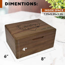 Personalized Pet Memorial Gifts - Loss of a Pet Keepsake Box Acacia Wood, Engraved Dog Remembrance Gift, Gift for Someone Who Lost a Dog, Cat, Pet Memory Box, Bereavement Gift, 8x6x4 in by TinyTreasures Baby Boutique