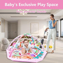 Baby Gym Play Mat, 8-in-1 Tummy Time Mat & Activity Gym, Washable Ball Pit, Infant Play Mat with Detachable Toys for Sensory Exploration and Motor Skill Development by TinyTreasures Baby Boutique