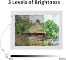 YINGWOND B4 Artist Tracing Light Box Board with Internal Cord, 14.2 * 10.6 in, 3 Levels of Brightness, Ultra-Thin 8000LUX Light Pad for Diamond Painting Weeding Vinyl by TinyTreasures Baby Boutique
