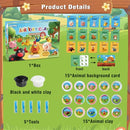 BEIREG Air Dry Clay Farm Adventure Kit for Kids - 15 DIY Farm Animals & Vegetables with Tutorials, Ultra Soft Modeling Magic Clay, Safe Non-Toxic STEM Educational Craft Gift for Boys & Girls Ages 3-12 by TinyTreasures Baby Boutique