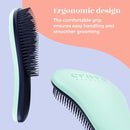 Crave Naturals Glide Thru Detangling Brush for Natural, Curly, Straight, Wet or Dry Hair - Gentle Detangler Styling Tool for Adults, Kids, Toddlers and Little Girls - 7.5 x 3 in, Turquoise by TinyTreasures Baby Boutique
