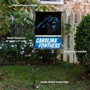 WinCraft Carolina Panthers Garden Flag with Stand Holder by GreenHaven Gardens
