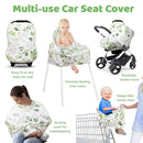 Nursing Cover Breastfeeding Scarf, Car Seat Covers for Babies Infant Carseat Canopy, Stretchy Soft Breathable Multi-Use Cover Ups for Stroller High Chair Shopping Cart, Baby Essentials for Summer by TinyTreasures Baby Boutique