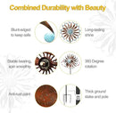 LimeHill Metal Wind Spinner for Garden and Yard - Kinetic Wind Spinners Outdoor Large (24 x 84 inches) by CozyNest Decor