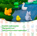 51pcs Fairy Garden Accessories, Mini Resin Animals to Hide, Miniature Figurines Bulk for Landscape Garden Aquarium Outdoor DIY Decor by GreenHaven Gardens