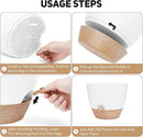 12 Inch Large Self Watering Plant Pot Set, Flower Pots with Multi-Mesh Drainage Holes and Saucer, Suitable for Indoor and Outdoor Garden Plants, White. by GreenHaven Gardens
