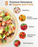 Red Strawberry and Pineberry Seed Pod Kit for AeroGarden, idoo, Ahopegarden, MUFGA with Strawberry, Pineberry, Radish, Red/Golden Harvest Cherry Tomato - Compatible with All Hydroponics (12-Pod) by GreenHaven Gardens