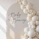 Baby is Brewing Wall Decal - Baby Shower/Gender Reveal/Birthday Party Decoration Supplies Wall Stickers,Beer Brewing Theme Stickers, Brewing Sign Balloon Arch Backdrop and Party Backdrop Decals by TinyTreasures Baby Boutique