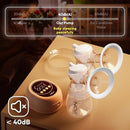 NCVI 8128 Electric Double Breast Pump Breastfeeding with 4 Modes 9 Levels, Rechargeable Pump Machine Strong Suction for Bigger Breast with 21/24mm Flanges Parts, Anti-Backflow Non-Spill and Low Noise by TinyTreasures Baby Boutique