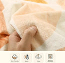 Lahome Terracotta Throw Blanket Soft Cozy Fluffy Warm Throw Blanket for Couch Reversible Geometric Fuzzy Blankets for Bed Sofa Chair, Orange 50''x60'' by CozyNest Decor