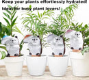 4-Pack Self-Watering Terracotta Spikes for Plants, Automatic Plant Watering Stakes, Keeps Plants Hydrated While You're Away, Ideal for Indoor & Outdoor Use (Hedgehog with Umbrella Design) by GreenHaven Gardens