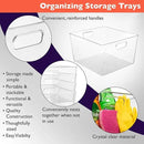 ClearSpace Clear Plastic Storage Bins – XL 8 Pack Perfect Kitchen or Pantry Organization Fridge Organizer and Storage Bins, Cabinet Organizers by CozyNest Decor