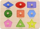Aile Toddler Wooden Preschool Learning Shape Peg Puzzle Board Toys by TinyTreasures Baby Boutique