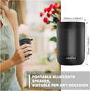 Bluetooth Speaker,5.3 Bluetooth Speakers Wireless,TWS Stereo Pairing,Built in Mic,360 HDSound,IP65 Waterproof Speaker,Support TF Card, for Home/Party/Outdoor/Beach, Gift for Men/Women-Black by TinyTreasures Baby Boutique