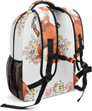 Cute Fox Little Bird Custom Kids Backpack 16.5 Inch for Boy Girl, Personalized Waterproof Child School Travel Bag with Name Option5 by TinyTreasures Baby Boutique