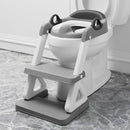 Potty Training Seat with Step Stool Ladder for Kids and Toddler,Wiifo Sturdy Potty Ladder with Soft Padded Cushion for Toddler Boys and Girls(Light Grey) 2025 New Version by TinyTreasures Baby Boutique