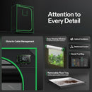 VIVOSUN S538 5x2 Grow Tent, 60"x32"x80" High Reflective Mylar with Observation Window and Floor Tray for Hydroponics Indoor Plant for VS2000/VSF4300 by GreenHaven Gardens