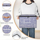 Custom Storage Basket with Name, Personalized Storage Bins with Zipper Lid, Foldable Fabric Storage Box Large capacity with Handle Haze Purple by TinyTreasures Baby Boutique