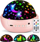 Unicorn Night Light for Girls, Unicorn Room Decor for Girls Bedroom, Star Projector, Remote+Dimmable Little Mermaid Toys, 360° Silent Rotation, Princess Night Light by TinyTreasures Baby Boutique