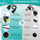 BESTILL Garbage Disposal Sink Top Air Switch Kit with Single Outlet, Matte Black 3.6" Long Push Button with Brass Cover, UL Listed, Compatible with all Garbage Disposals by CozyNest Decor