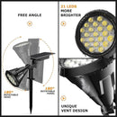 Solar Spot Lights Outdoor, 21 LEDs Solar Landscape Lights Auto On/Off with 3 Modes, IP67 Waterproof Solar Yard Spotlight Wall Lights, 2-in-1 Solar Outdoor Lights for Garden, Pathway, Pool by GreenHaven Gardens