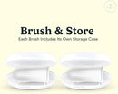 Jasper Dog Toothbrush, 360º Dog Tooth Brushing Kit, Cat Toothbrush, Dog Teeth Cleaning, Dog Finger Toothbrush, Use with Dog Toothpaste - Clear 2-Pack by CozyNest Decor