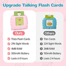 Toddler Girl Toys Talking Flash Cards, 296 Sight Words Speech Therapy Autism Learning, Montessori Educational Toys 1 2 3 4 5 Years, Gifts for Girls with Clear Sound & Thick Cards by TinyTreasures Baby Boutique