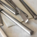 over&back 20pc Modern Flatware Cutlery Set - Comes with 4 Dinner Forks, 4 Salad Forks, 4 Dinner Knives, 4 Dinner Spoons, and 4 Teaspoons - 18/8 Stainless Steel - Dishwasher-Safe - Brushed Stainless by CozyNest Decor