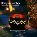 Outdoor Waterproof Lantern, High-Quality Flame Solar-Powered LED Light, Perfect for Gardens, Patios, Deck, Desktops, Pathways, Landscapes, and Lawns Decorations. (L24018) by GreenHaven Gardens