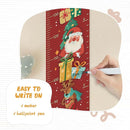 Personalize Name Baby Height Growth Chart, Christmas Theme Canvas&Wood Growth Chart for Wall Room Nursery Decor, Waterproof Measuring Wall Ruler, Wall Tape with Height Chart for Kids by TinyTreasures Baby Boutique