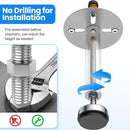 Garbage Disposal Support, Adjustable Spring Shock Absorber Bracket (11.02-14.56inch (28-37cm)), Holds Up tp 440lbs, Stainless Steel Noise Reduction Installation Kit by CozyNest Decor