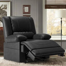 Large Dual Motor Power Lift Recliner Chair with Massage and Heat for Elderly People, Infinite Position,USB Ports and Remote Control,Breathable Leather (Black) by CozyNest Decor