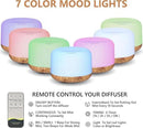 Oil Diffuser, 500ml Essential Oil Diffusers with 2 Mist Mode 4 Timers＆7 Ambient Light Waterless Auto Off, Diffusers Large Room Home Office by CozyNest Decor